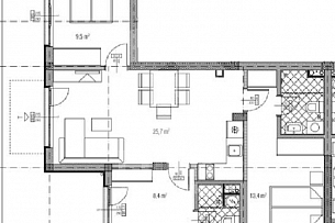 Трехкомнатный апартамент по выгодной цене в комплексе Айвазовский парк фото 2